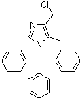 4-(Chloromethyl)-5-methyl-1-trityl-1h-imidazole Structure,106147-85-7Structure