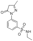 1-(3-W-ethylsulfamoylphenyl)-3-methyl-5-pyrazolone Structure,106176-12-9Structure