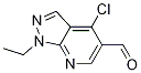 4-Chloro-1-ethyl-1h-pyrazolo[3,4-b]pyridine-5-carboxaldehyde Structure,106447-88-5Structure