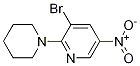 3-Bromo-5-nitro-2-(piperidin-1-yl)pyridine Structure,1065074-87-4Structure