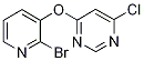 4-(2-Bromo-pyridin-3-yloxy)-6-chloro-pyrimidine Structure,1065484-68-5Structure