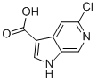 5-Chloro-1h-pyrrolo[2,3-c]pyridine-3-carboxylic acid Structure,1067193-36-5Structure