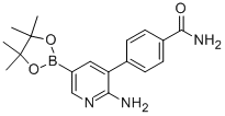 4-[2-Amino-5-(4,4,5,5-tetramethyl-1,3,2-dioxaborolan-2-yl)-3-pyridinyl]-benzamide Structure,1069126-82-4Structure