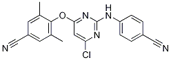 4-[6-Chloro-2-(4-cyano-phenylamino)-pyrimidin-4-yloxy]-3,5-dimethyl-benzonitrile Structure,1070377-34-2Structure