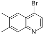 4-Bromo-6,7-dimethyl-quinoline Structure,1070879-35-4Structure