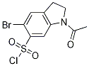 5-Bromo-6-(chlorosulfonyl)-n-acetylindoline Structure,107144-42-3Structure