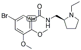 (-)-(S)-5-bromo-2,3-dimethoxy-n-[(1-ethyl-2-pyrrolidinyl)methyl]-benzamide Structure,107188-74-9Structure