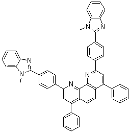 1,10-Phenanthroline, 2,9-bis[4-(1-methyl-1h-benzimidazol-2-yl)phenyl]-4,7-diphenyl- Structure,1072346-26-9Structure