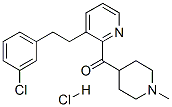 3-[2-(3-Chlorophenyl)ethyl]-2-pyridyl 1-methyl-4-piperidyl ketone hydrochloride Structure,107256-31-5Structure