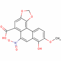 8-Hydroxy-9-methoxy-6-nitronaphtho[2,1-g][1,3]benzodioxole-5-carboxylic acid Structure,107259-48-3Structure