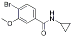 N-cyclopropyl-4-bromo-3-methoxybenzamide Structure,1072944-35-4Structure