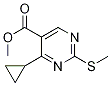 Methyl 4-cyclopropyl-2-(methylthio)pyrimidine-5-carboxylate Structure,1072944-76-3Structure