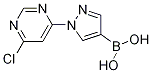 1-(6-Chloropyrimidin-4-yl)pyrazole-4-boronic acid Structure,1072945-81-3Structure