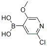 Boronic acid, B-(2-chloro-5-methoxy-4-pyridinyl)- Structure,1072945-98-2Structure