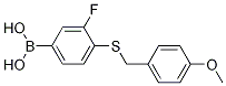 3-Fluoro-4-(4-methoxybenzylthio)phenylboronic acid Structure,1072946-13-4Structure