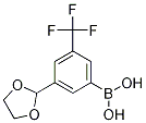 3-(1,3-Dioxolan-2-yl)-5-(trifluoromethyl)phenylboronic acid Structure,1072946-51-0Structure