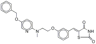 5-{4-[2-[(5-Benzyloxypyridin-2-yl)methylamino]ethoxy]benzylidine}thiazolidine-2,4-dione Structure,1076199-05-7Structure