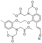 5-(2-Cyanopropenyl)-5’-methyl-bis-(2-aminophenoxymethylene)-n,n,n’,n’-tetraacetate methyl ester Structure,1076199-89-7Structure