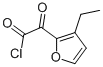 2-Furanacetyl chloride, 3-ethyl-alpha-oxo-(9ci) Structure,107747-88-6Structure