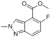 2H-Indazole-4-carboxylic acid, 5-fluoro-2-methyl-, methyl ester Structure,1079993-00-2Structure