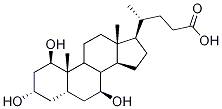 1Beta,3alpha,7beta-trihydroxy-5beta-cholanic acid Structure,108179-87-9Structure