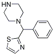 1-(Phenyl(thiazol-2-yl)methyl)piperazine Structure,1082496-74-9Structure