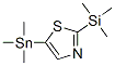 2-(Trimethylsilyl)-5-(trimethylstannyl)thiazole Structure,108306-57-6Structure