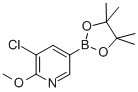 3-Chloro-2-methoxy-5-(4,4,5,5-tetramethyl-[1,3,2] dioxaborolan-2-yl)-pyridine Structure,1083168-91-5Structure