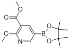 2-Methoxy-3-(carbomethoxy)pyridine-5-boronic acid, pinacol ester Structure,1083168-93-7Structure