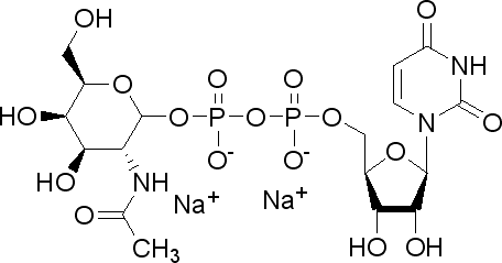 Udp-alpha-d-n-acetylgalactosamine, disodium salt Structure,108320-87-2Structure