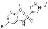 N-(5-bromo-2-methoxy-3-pyridinyl)-1-ethyl-1h-pyrazole-4-sulfonamide Structure,1083326-09-3Structure