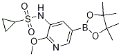 N-[2-methoxy-5-(4,4,5,5-tetramethyl-1,3,2-dioxaborolan-2-yl)-3-pyridinyl]-cyclopropanesulfonamide Structure,1083326-71-9Structure