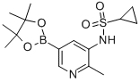 Cyclopropanesulfonamide, n-[2-methyl-5-(4,4,5,5-tetramethyl-1,3,2-dioxaborolan-2-yl)-3-pyridinyl]- Structure,1083326-79-7Structure