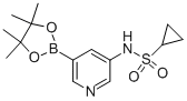 Cyclopropanesulfonamide, n-[5-(4,4,5,5-tetramethyl-1,3,2-dioxaborolan-2-yl)-3-pyridinyl]- Structure,1083327-53-0Structure