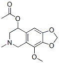 5,6,7,8-Tetrahydro-4-methoxy-6-methyl-1,3-dioxolo[4,5-g]isoquinolin-8-ol 8-acetate Structure,108434-79-3Structure