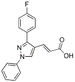 3-[3-(4-Fluoro-phenyl)-1-phenyl-1H-pyrazol-4-yl]-acrylic acid Structure,108446-72-6Structure