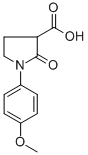 1-(4-Methoxyphenyl)-2-oxopyrrolidine-3-carboxylic acid Structure,108541-25-9Structure