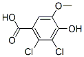 5,6-Dichloro-4-hydroxy-3-methoxybenzoic acid Structure,108544-97-4Structure