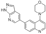 4-(4-Morpholinyl)-6-(1h-pyrazolo[3,4-b]pyridin-5-yl)quinoline Structure,1086061-37-1Structure