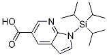 1-(Triisopropylsilyl)-1h-pyrrolo[2,3-b]pyridine-5-carboxylic acid Structure,1086423-47-3Structure