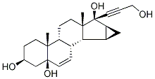 3Beta,5beta,17beta-trihydroxy-17alpha-(3-hydroxy-1-propynyl)-15beta,16beta-methylene-5beta-androst-6-en-17-one Structure,108674-97-1Structure