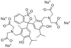 Methylthymol blue, sodium salt, indicator grade Structure,108722-19-6Structure