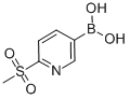 B-[6-(methylsulfonyl)-3-pyridinyl]boronic acid Structure,1088496-41-6Structure