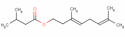 Geranyl isovalerate Structure,109-20-6Structure