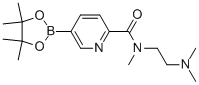 2-Pyridinecarboxamide, n-[2-(dimethylamino)ethyl]-n-methyl-5-(4,4,5,5-tetramethyl-1,3,2-dioxaborolan-2-yl)- Structure,1092563-60-4Structure