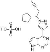 β-cyclopentyl-4-(7h-pyrrolo[2,3-d]pyrimidin-4-yl)-(βr)-1h-pyrazole-1-propanenitrile sulfate Structure,1092939-16-6Structure