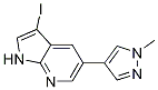 1H-pyrrolo[2,3-b]pyridine, 3-iodo-5-(1-methyl-1h-pyrazol-4-yl)- Structure,1093676-98-2Structure