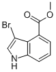 3-Bromo-1H-Indole-4-carboxylic acid methyl ester Structure,1093759-60-4Structure