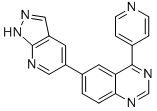 6-(1H-pyrazolo[3,4-b]pyridin-5-yl)-4-(4-pyridinyl)quinazoline Structure,1093818-08-6Structure