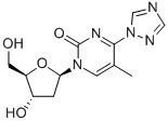 1-(Beta-d-2-deoxyribofuranosyl)-4-(1,2,4-triazol-1-yl)-5-methylpyrimidin-2-one Structure,109389-24-4Structure